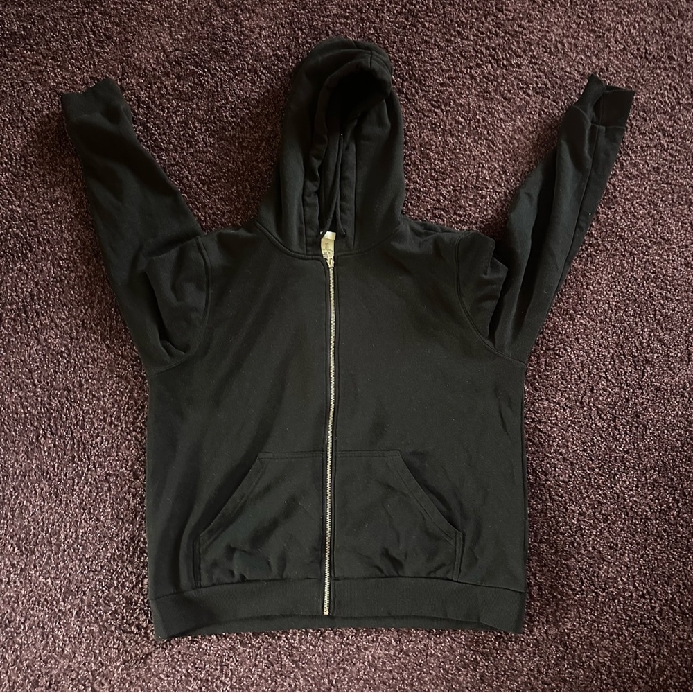 H&M Black Hoodie with Zipper